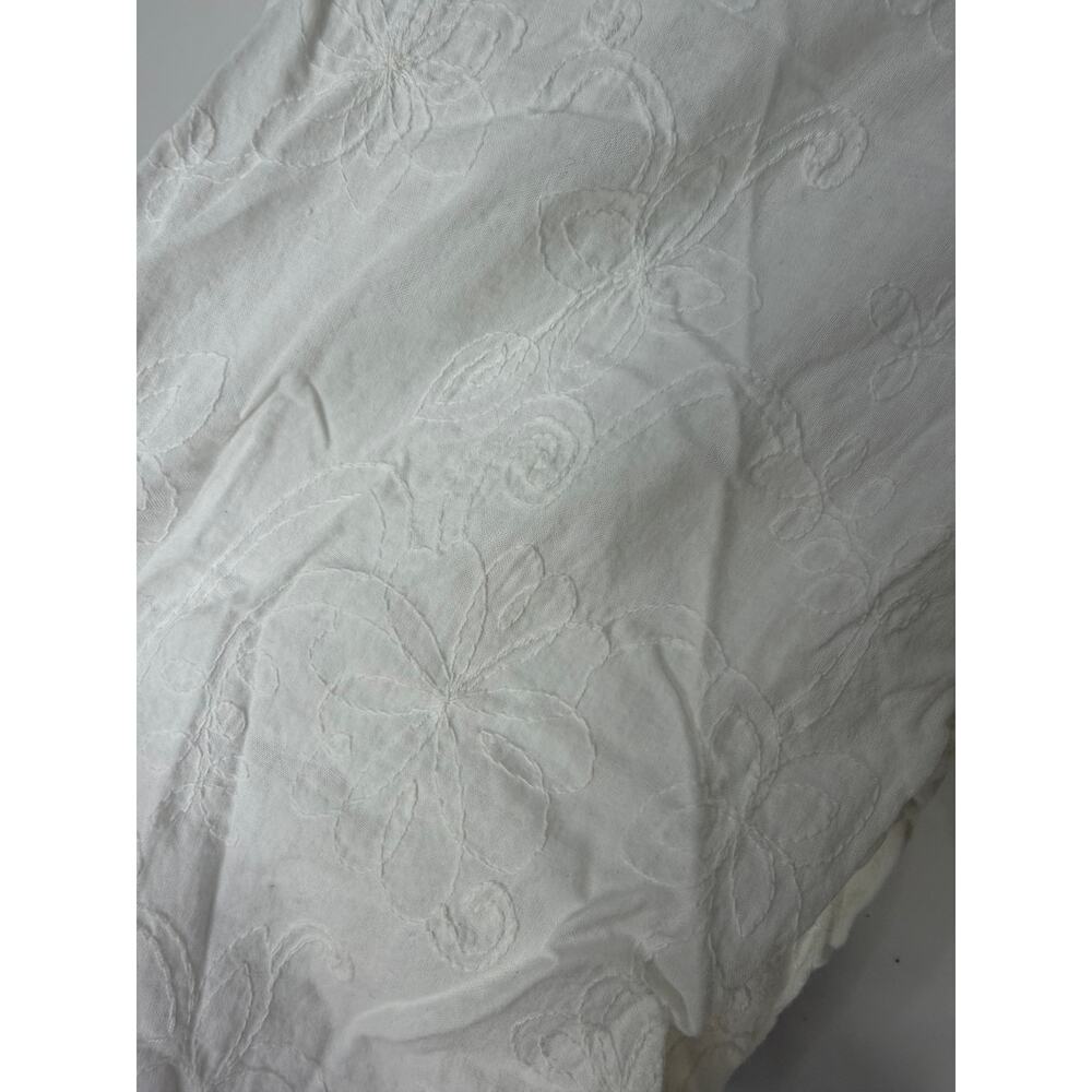 Eileen West White Cotton Long Sleeve Nightgown Size Large Nap Dress - Picture 3 of 9